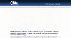Desktop Screenshot of codeenvironmental.com